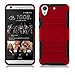 HTC Desire 626s Case, HTC Desire 626 Case, Elegant Choise Heavy Duty Hybrid Dual Layer Armor Holster Case with Kickstand and Belt Swivel Clip for HTC Desire 626 (A Red/Black)