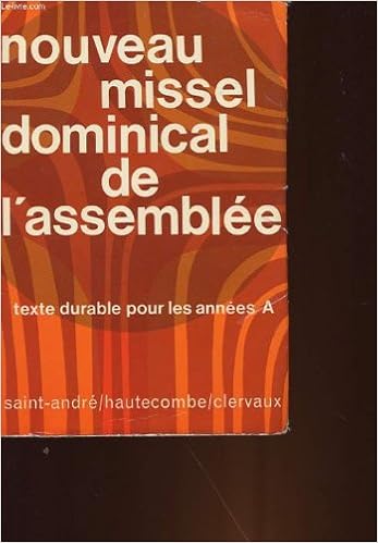 Amazon Fr Nouveau Missel Dominical De L Assemblee Collectif Livres