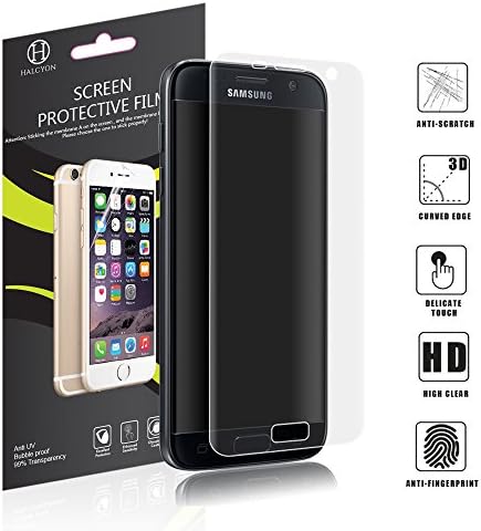 Galaxy S7 Screen Protector 2-Pack from Halcyon Offer Easy to Install Scratch Resistant, Bubble Free, Anti Fingerprint &amp; Full Screen Protection, Save Your Money and Protect Your Screen Now!