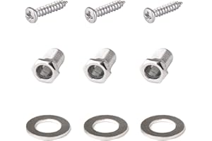 Musiclily Guitar Machine Heads Mounting Package, Chrome