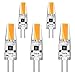FALANFA G4 LED Bulb 12V, Bi-Pin Base,T3 JC Type 20W Halogen Bulb Equivalent, AC/DC 12 Volt, 2W Warm White 3000K, 5-Pack [Energy Class A+]