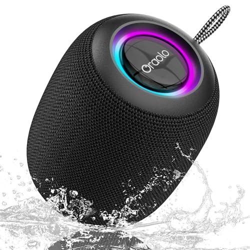 oraolo Small Bluetooth Speaker, Portable Bluetooth 5.4 Speaker | Mini Shower Speakers, 30H Playback, IPX7 Water Resistance, TWS, Suitable for Outdoor/Party/Travel