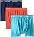 Calvin Klein Men's Underwear Cotton Stretch 3 Pack Boxer Briefs, Vibration/Intuition/Athenian Blue, Large