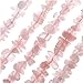 Rose Quartz Pink Stone Chips Beads Assorted Sizes 5-14mm/16 In. Strand