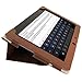 iGadgitz Brown 'Portfolio' PU Leather Case Cover for Asus Transformer Pad & Keyboard Dock TF700 TF700T TF700KL Infinity 10.1