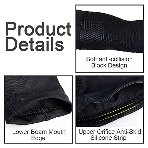 Sports Knee Pads Knee Brace Support Compression Sleeves Lengthened Breathable Thigh Calf Protection Leg Foot Support, Basketball Football Climbing Protective Gear Impact Kneepad - Thumbnail 5