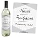 Big Dot of Happiness Family Pregnancy Announcement Gift for Women and Men - Wine Bottle Label Stickers Set 4
