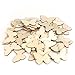 TINKSKY 50pcs Wooden Butterfly Shapes Craft Blank, Natural Unfinished Cutout Shape Wooden Butterfly, Christmas, Wedding, Guestbook, Decoupage Family Tree Decoration Valentine's Day Gift DIY