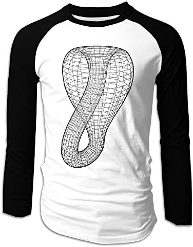 Supar Men's Klein Bottle Casual Raglan T-Shirt Long Sleeve Athletic Jersey S-2XL