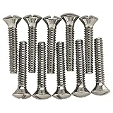Brainerd 64685 Wall Plate / Switch Plate / Cover Screw Pack, Satin Nickel