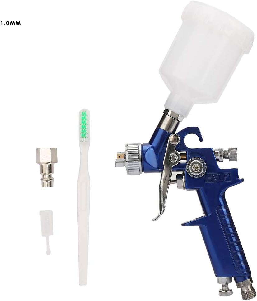 Aluminum Alloy HVLP Pneumatic Spray Gun, Gravity Type Oil Painting Airbrush for Machinery Industry, Automobile, Home - Image 3