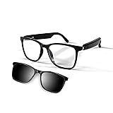 Fecoul Smart Glasses for Men Clear Bluetooth