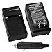 NEW Battery + Charger for Sony Alpha NP-FM500H DSLR A200 A350 FM500H + car plug