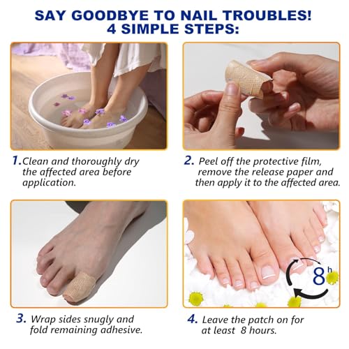 Lboylove® 32 Pcs Fungal Nail Patches, Nighttime Toenail Fungus Treatment, 8-Hour Overnight Repair, Anti Repair And Strengthen, Suitable For Men Women