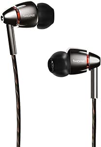 1MORE Quad Driver in-Ear Earphones Hi-Res High Fidelity Headphones Warm Bass, Spacious Reproduction, High Resolution, Mic in-Line Remote Smartphones/PC/Tablet - Silver/Gray
