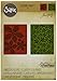 Mousand Sizzix 2-Pack Texture Fades Embossing Folder for Scrapbooking, Textured Poinsettia Pattern Set by Tim Holtz