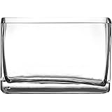 HZYDD Decorative Vases in The Living Room, Clear Glass Vase Fresh Flowers Multifunctional Hydroponic Vase(Size:10 8 18CM) (Si