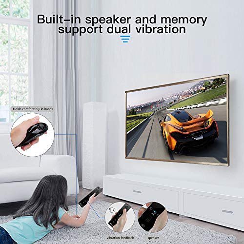 Maliralt Wii Motion Plus Controller, LP01 Wireless Wii Remote Controller and Nunchuck Joystick with Build-in Motion Plus Silicone Case and Wrist Strap for Nintendo Wii/Wii U -Black(Third-Party Made)
