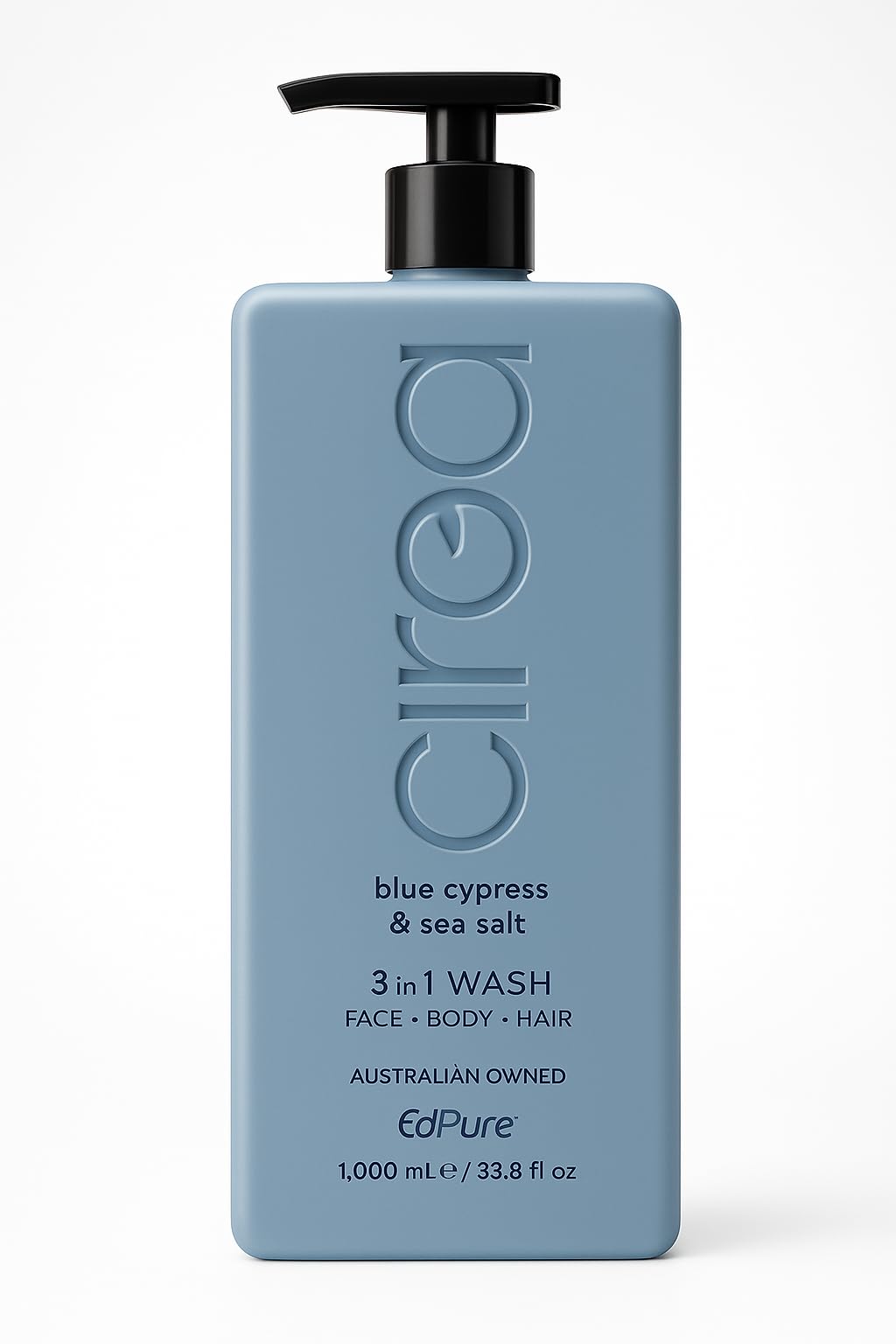 Photo 1 of Ciroa, 3 in 1 Wash, Blue Cypress & Sea Salt, Face-Body-Hair, 33.8 fl oz, 1,000ml Pack of One