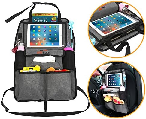 Kind with Healthy!✅ Car Back Seat Accessories for Kids, Toddlers &amp; Infant ✅ Backseat Car Organizer Storage ✅ Kick Mat with Touch Screen Pocket for Android &amp; iPads Tablets up to 10.1-Inch