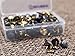 HENREK Push Pins, 300pcs 3/8-Inch Plastic Round Head, 5/16-Inch Steel Point Thumb Tacks (Black)
