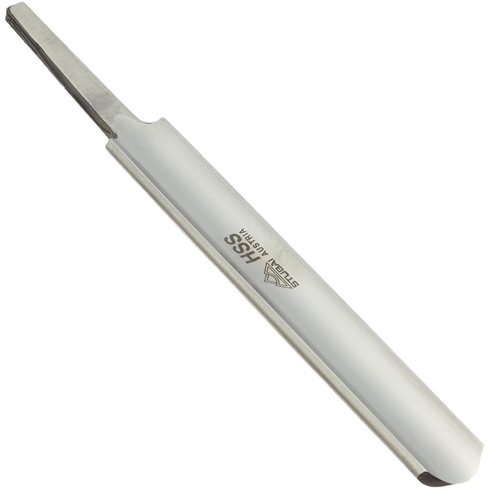 Stubai 701008 HSS Deep Fluted Bowl Gouge, Silver/Beige, 8 mm