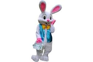 UBCM Deluxe Plush Bunny Mascot Costume Bunny Costume Adult Easter Costume