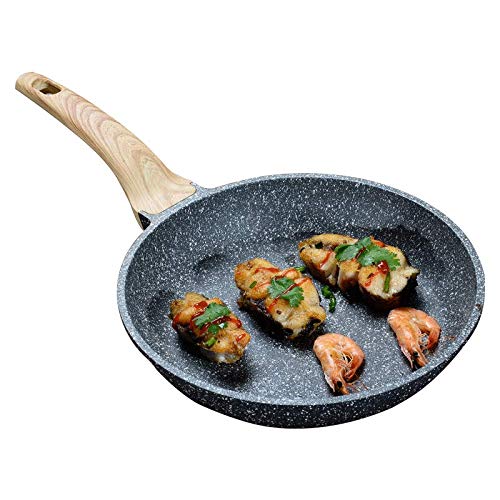 Carote 10インチ ノンスティックフライパンスキレット ストーン調理器具グラナイトコーティング ブラック
