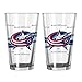 Boelter Brands NHL Columbus Blue Jackets Satin Etch Pint, 16-Ounce, 2-Pack