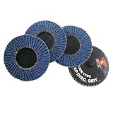 Neiko Roloc Type 2-Inch Flap Disc, Zirconia, 40 Grit, 10 Pieces