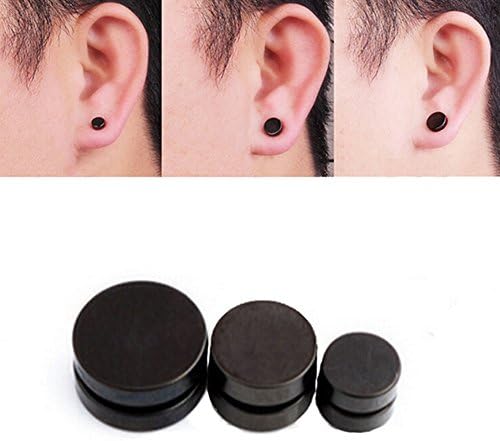YingUs Titanium Steel Men Women Magnetic Clip Stud Earrings No Piercing