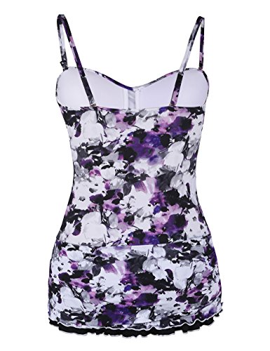 image for Hilor Women's One Piece Swimsuits Tummy Control Swimwear Ruffle Swimdr