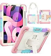SEYMAC iPad Air 4 10.9 Case 2020, iPad Pro 11 Case 2020/2018 Heavy Duty Protection Shockproof Cas...