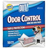 OUT! Odor Control Quilted Dog Pads, 21 x 21, 50 ct