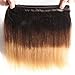 Ombre Brazilian Straight Virgin Hair Bundles Blonde 100% Human Hair Weave Extensions Three Tone 1b/4/27 Light Brown Hair Weaving 12 12 12inch