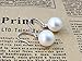 Women Vintage 925 Sterling Silver 8-9mm White Freshwater Pearl Dangle Earrings by Joyfulshine