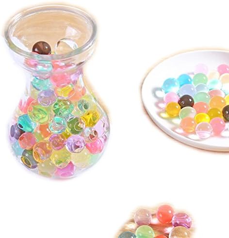 110 Pcs Jelly Water Beads Water Growing Balls Vase Filler Kids Tactile Toy and Planting Flowers Décor (Multicolored)