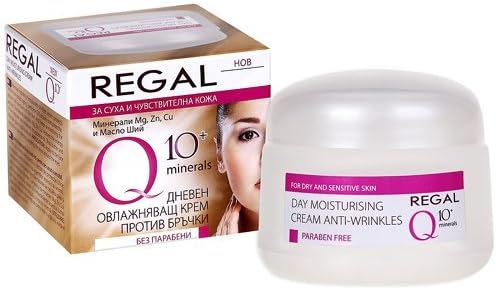 Regal Q10+ Moisturizing Anti-Wrinkle Day Cream Without Parabens Dry Sensitive Skin with Coenzyme Q10