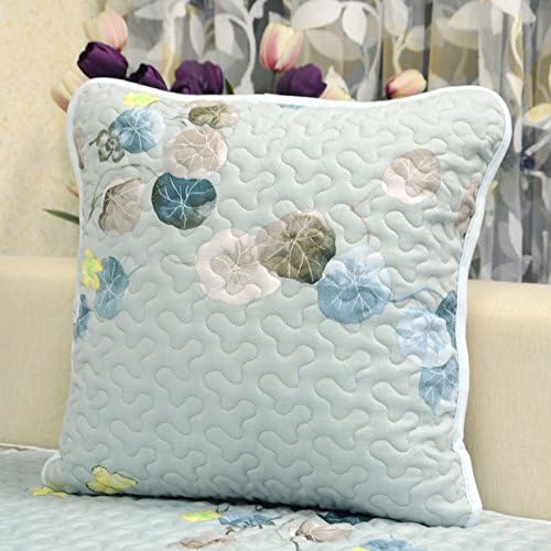 XXCWN-Black and white horse office car retro cotton pillow pillow,45X45cm Pillowcase,Blue paragraph