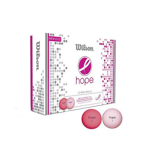 Wilson Hope 12 Ball Ladies Golf Balls (Pink/Hot Pink)