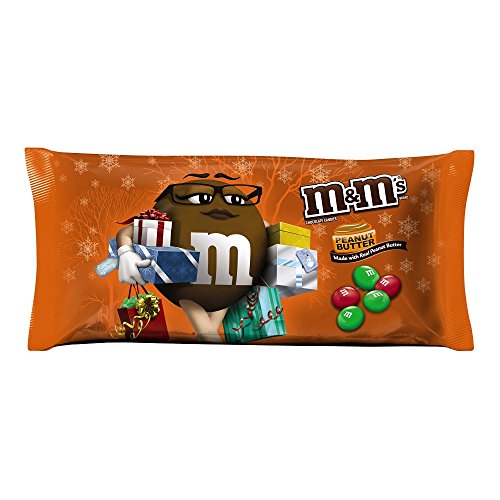 M&M'S Holiday Peanut Butter Chocolate Christmas Candy 11.4-Ounce Bag (Pack of 6)