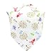 Jack Jill Baby 100% Organic Cotton Absorbent Bandana Drool Bibs (5-pack Girls A)