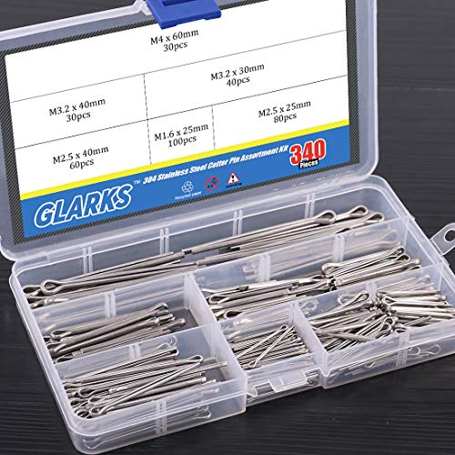 4 Glarks+340+Pieces+Stainless+Assortment+Automotive