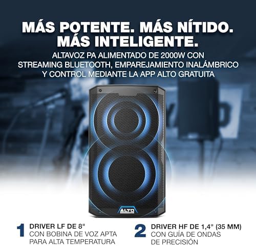 Alto TS408 Altavoz PA Amplificado 2000W 8 Pulgadas