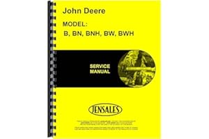 Jensales Service (Repair) Manual Compatible with John Deere B Tractor (1939-1952, SN# 96000 and Up, 1941 and Up)