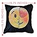 Emoji Sequined Cushion Covers, Reversible Sequin Mermaid Pillow Case, Changeable Emoji Face Pillow Cases, Throw Pillow Cover Decorative Pillow Case for Home and Office Decor 16 x 16 inches