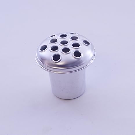 Silver Aluminium Grave Vase Insert 3 Sizes Available 10cm