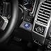 Voodonala Blue Engine Start Stop Button Center Console Switch Cover Trim for Ford F150 2015 2016 2017 2018