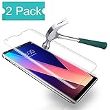 [2 Pack] LG V30 Tempered Glass Screen Protector, Live2Pedal [Bubble-Free][Anti-Scratch][Anti-Fingerprint] 9H Hardness Ultra HD Clear Film [Case-Friendly] Screen Protector for LG V30/V30+/V30 Plus