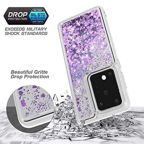 WORLDMOM for Samsung Galaxy S20 Ultra Case,Clear Design Bling